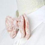 Double layer knitted bow ti..